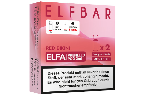 Elfbar ELFA Pods Red Bikini 20mg