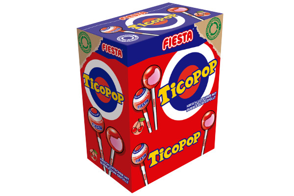 Tico Pop Kirsch Lolly Dose 15g