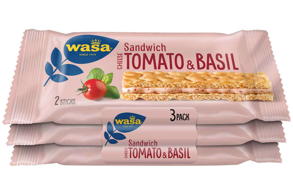 Wasa Sandwich Tomato & Basil 110g (3er-Pack)