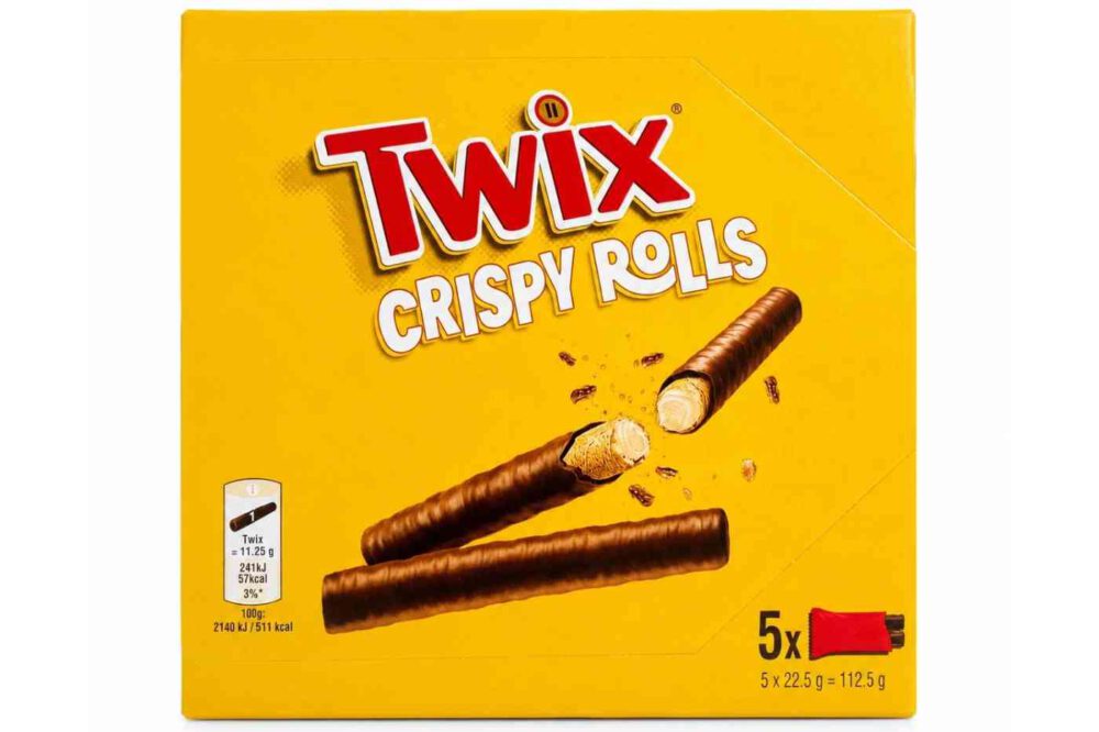 Twix Crispy Rolls 112,5 g (5er-Pack)