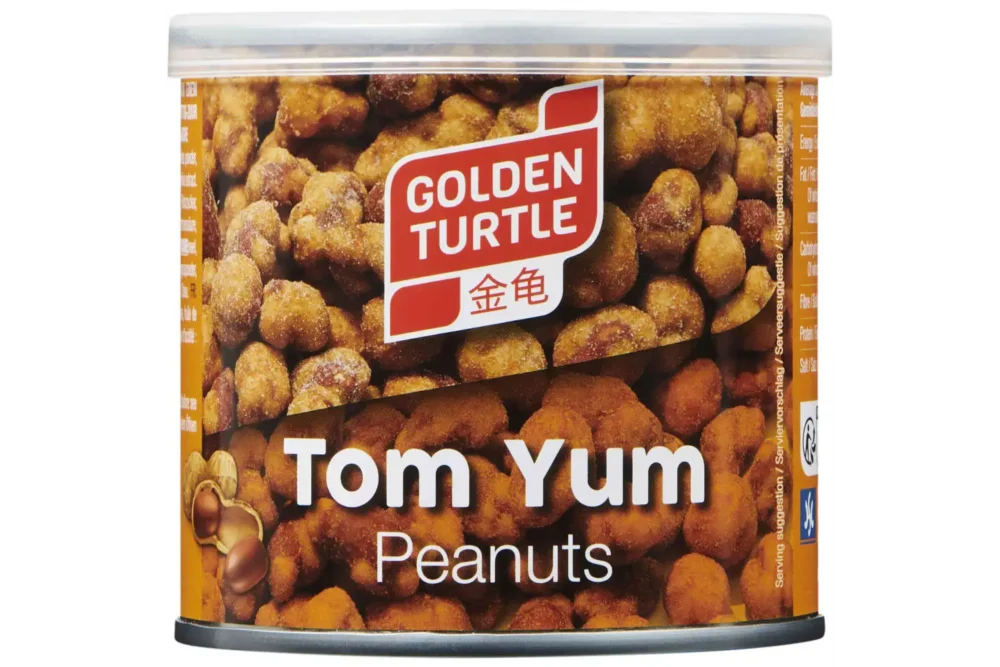 Golden Turtle Tom Yum Peanuts 140g (Dose)