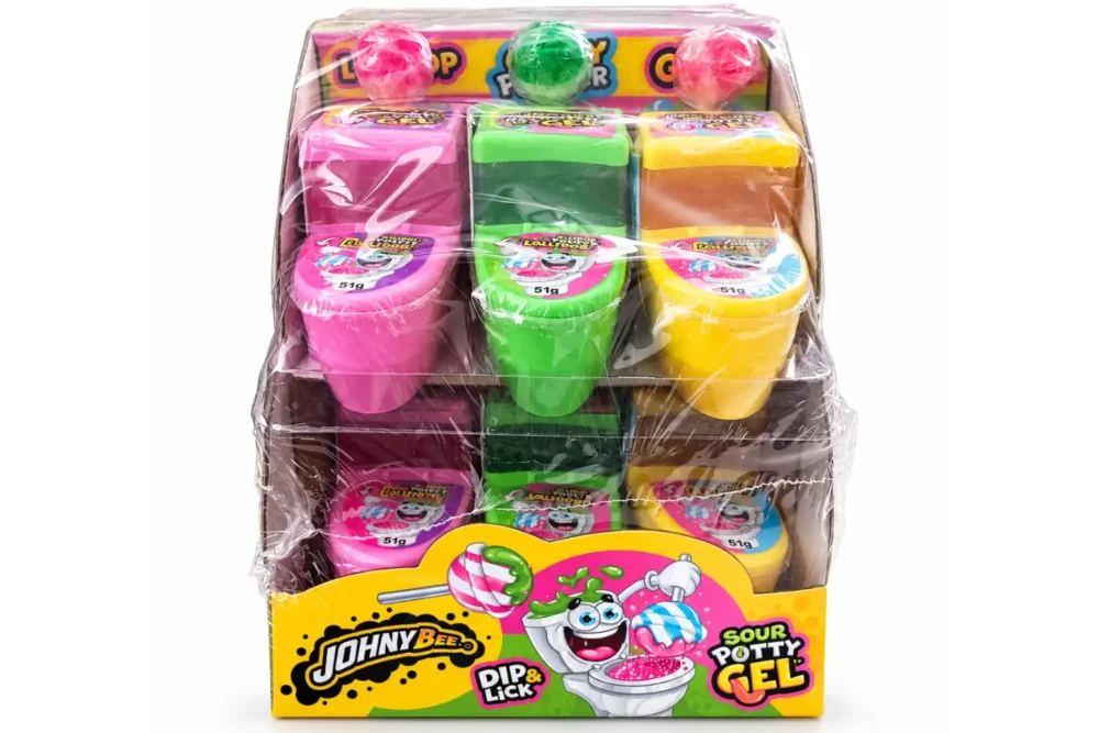 Johny Bee Sour Potty Gel Lollipop 51g