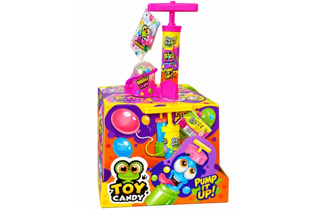 Johny Bee Toy Candy Big Pump Bubble Gum 12g